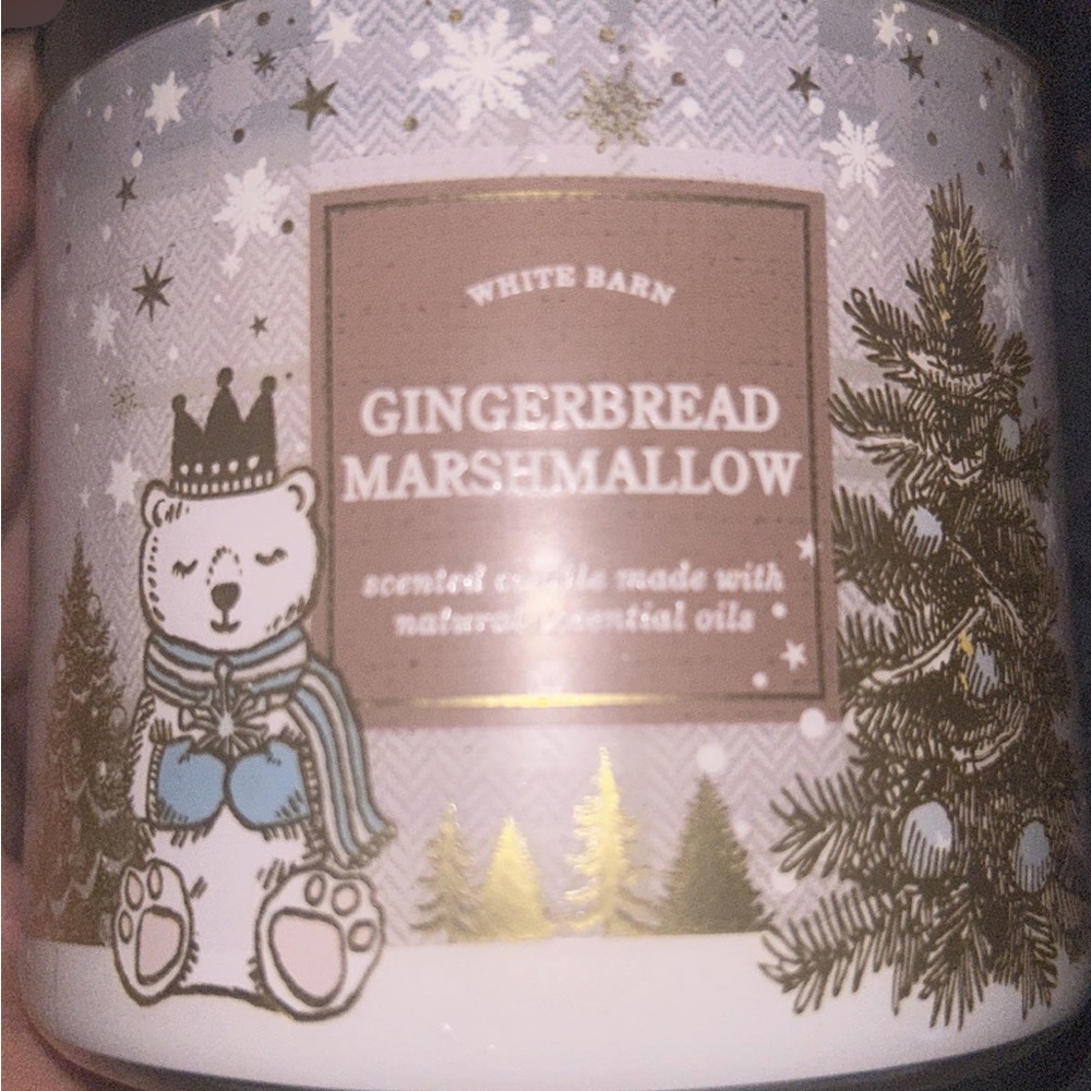 Bath and Body Works Candle Gingerbread Marshmallow